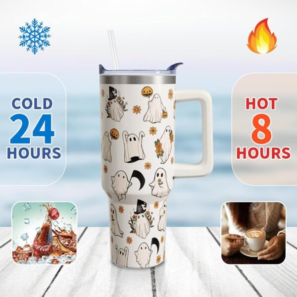 1748622255 Halloween Ghost 40 Oz Tumbler With Handle and Straw Cute Spooky Stainless Steel Insulated Cup Water Bottle Holiday Gifts for Women Men 1PC.jpg