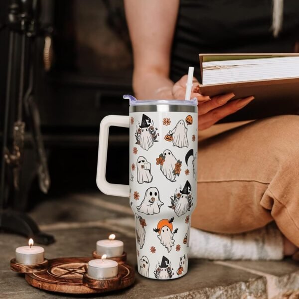 1748622259 Halloween Ghost 40 Oz Tumbler With Handle and Straw Cute Spooky Stainless Steel Insulated Cup Water Bottle Holiday Gifts for Women Men 1PC.jpg