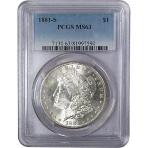 1881 S Morgan Dollar MS 63 PCGS 90 Silver 1.jpg