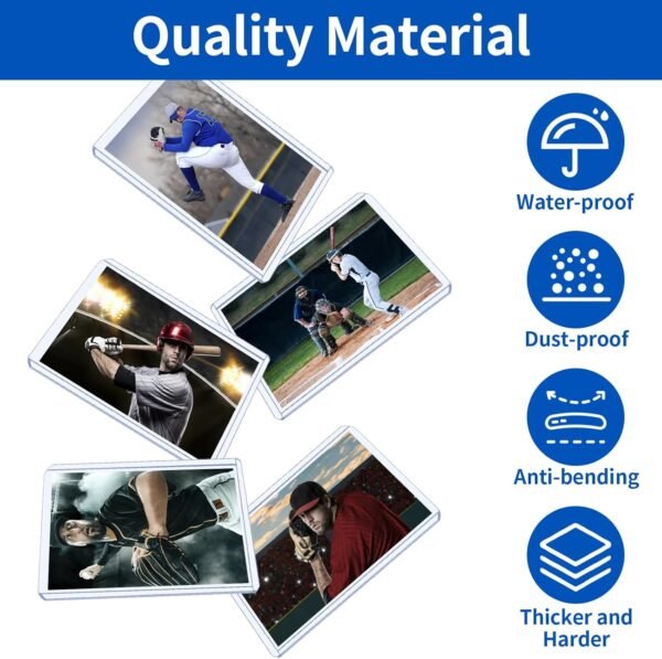 3 x 4 Card Sleeves Top Loaders for Cards 42 Count Baseball Card Protectors Hard Plastic Sports Card Sleeves Clear Card Holder for Collectible Trading Cards Sports Cards.jpg