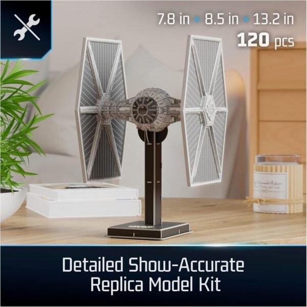4D Build Star Wars Imperial Tie Fighter 3D Model Kit Star Wars Collectibles Desk Decor Adult Puzzle Building Toys 3D Puzzles for Adults Teens 120 Pieces for Ages 12 Up.jpg