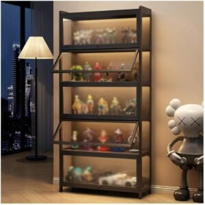 5 Tier Curio Display Cabinet Display Shelf with Acrylic Door.jpg