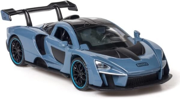 Alloy Collectible Blue McLaren Senna Toy Vehicle Pull Back DieCast.jpg