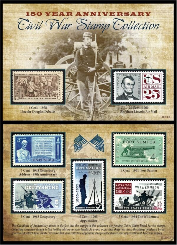 American Coin Treasures 150th Anniversary Civil War Commemorative Stamp Collection.jpg