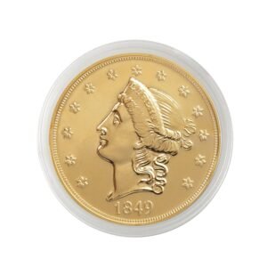 American Coin Treasures 1849 P Liberty gold layered coin 20 American.jpg