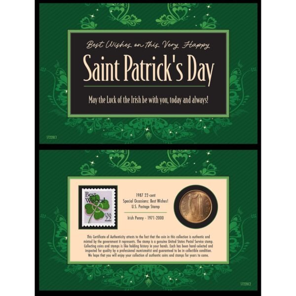 American Coin Treasures Greeting Card St Patricks Day Coin and.jpg
