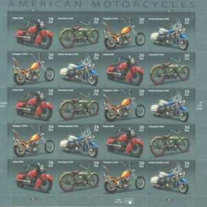 American Motorcycles Collectible Stamp Sheet Scott 4085 88.jpg