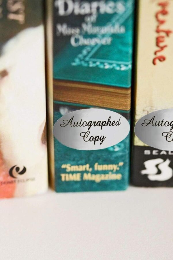 Autographed Copy Stickers 1 x 2 Inch Silver Foil Autographed Label Stickers 1008 LabelsPack.jpg