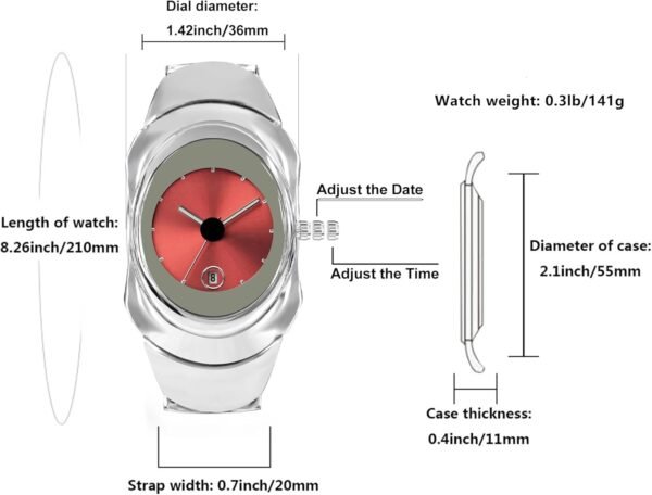 BARAMON Mens Fashion Watches Stylish Futuristic Collectible Unique Male Wristwatch Analog Quartz Clock Date Waterproof Watch for Men.jpg