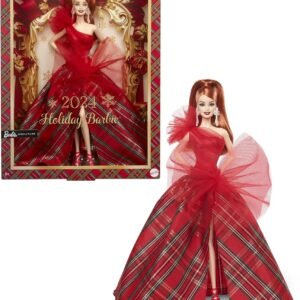Barbie 2024 Holiday Dolls Seasonal Collector Toy Signature Plaid Gown.jpg