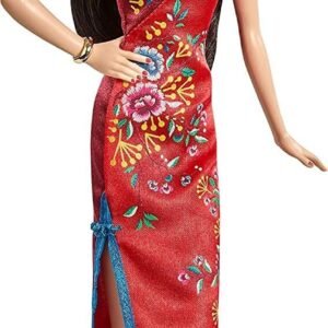 Barbie Signature Lunar New Year Doll 12 inch Brunette Wearing Red.jpg