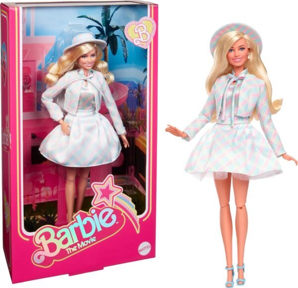 Barbie The Movie Doll Margot Robbie as Collectible Doll Wearing.jpg
