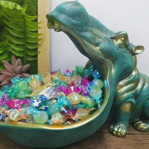 CUZOKOLA House Hippo StatueLarge Hippopotamus Figurine Resin Sculpture for Home.jpg