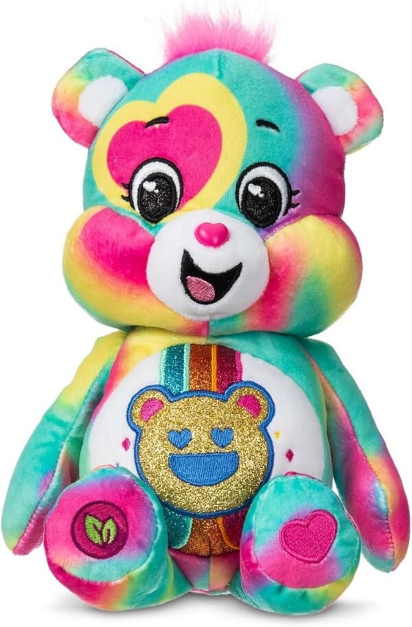 Care Bears 9 Glitter Good Vibes Bear Tie Dye Multicolored Made from Recycled Materials – Good for Girls and Boys Collectors Ages 4.jpg