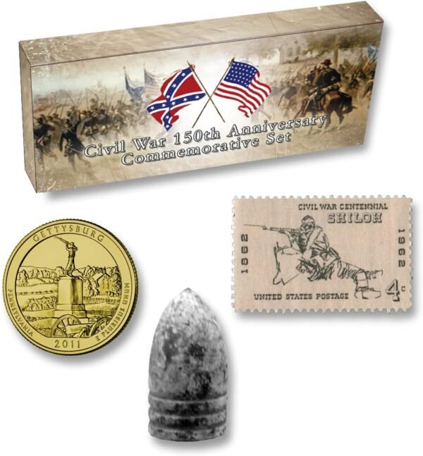 Civil War 150th Anniversary Commemorative Set With Stamp Coin and.jpg
