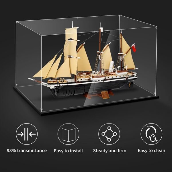 Display Case for Lego 10335 The Endurance 33.46x11.81x19.68inches 85x30x50cm Protect Your Collectibles from Dust with a Clear Showcase.jpg