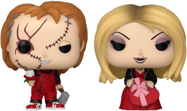 Funko Pocket POP Valentines 2 Pack Chucky Keychain Novelty Keyring Collectable Mini Figure Stocking Filler Gift Idea Official Merchandise Horror Fans Backpack Decor.jpg