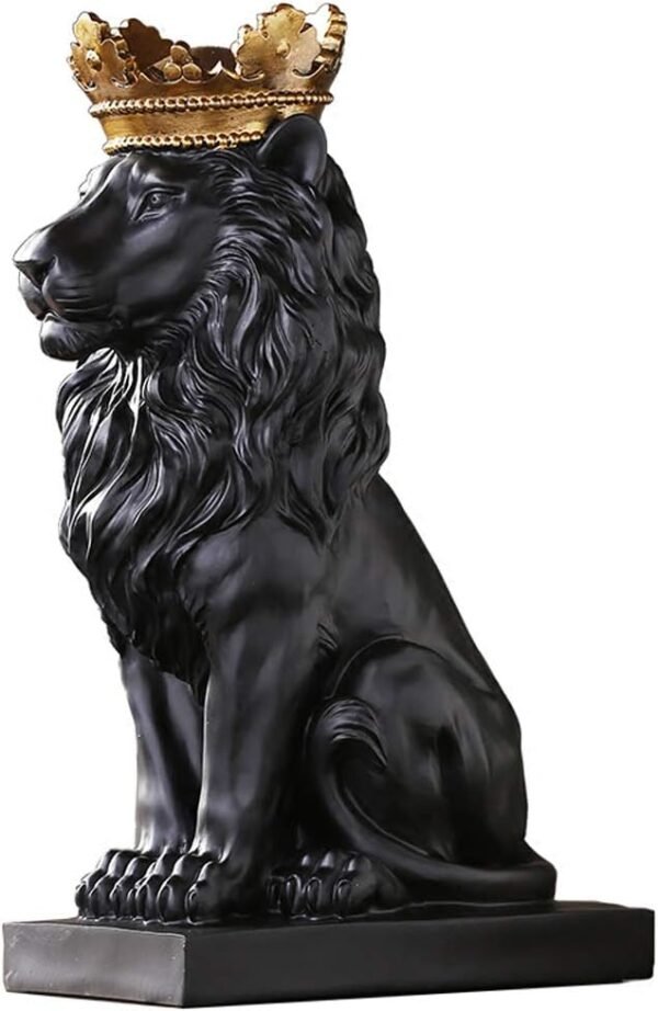 HW 15H Lion King Statue Nordic Style Home and Study Decoration Collectible Figurines Best Gift for The Man Black HH16 D1.jpg