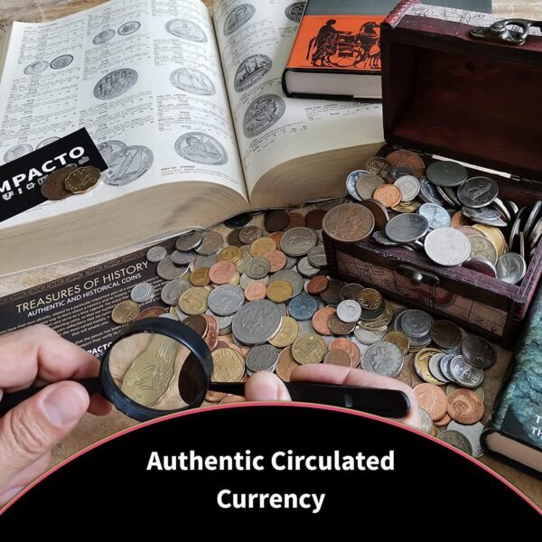 IMPACTO COLECCIONABLES Coin Collection Storagе Collectible Coins for Collectors Treasure Chest with 1Lb. of Rare Coins World Currency Set in Decorative Box Old Foreign Currency.jpg