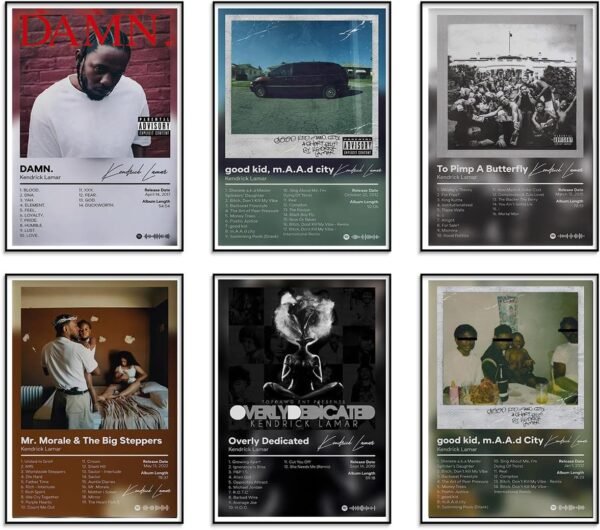 JSBADE Kendrick Lamar Poster Album Cover Limited Edition Posters ，Rapper.jpg
