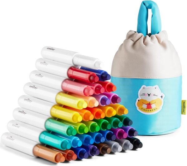 Jar Melo Jumbo Crayons for Toddlers 36 Colors Washable Crayons.jpg