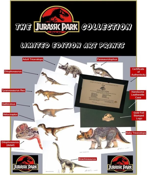 Jurassic Park Collection Limited Edition Art Prints Set of 9.jpg
