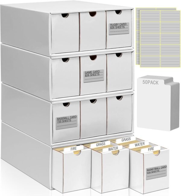 Kitoyz 8000Trading Card Storage Boxes with 50 Card Storage Box.jpg