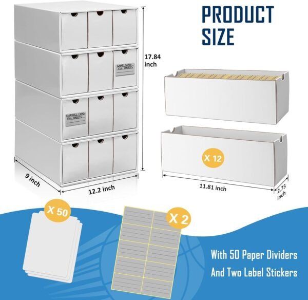 Kitoyz 8000Trading Card Storage Boxes with 50 Card Storage Box DividersBaselall Footall Sport Card Storage Collection Compatible with Game Cards.jpg