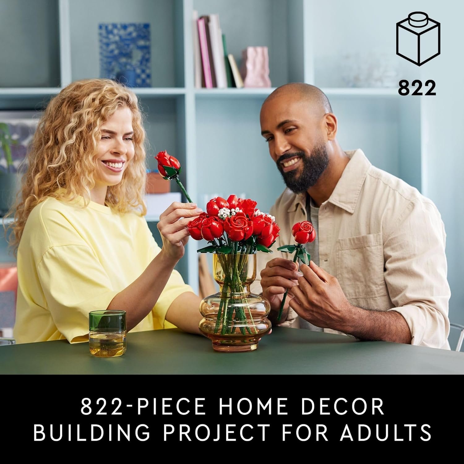 LEGO Botanicals Bouquet of Roses Artificial Flowers Fake Red Roses Building Set for Adults Ages 18 DIY Kit for Home Decoration Floral Birthday Gift Idea 10328.jpg