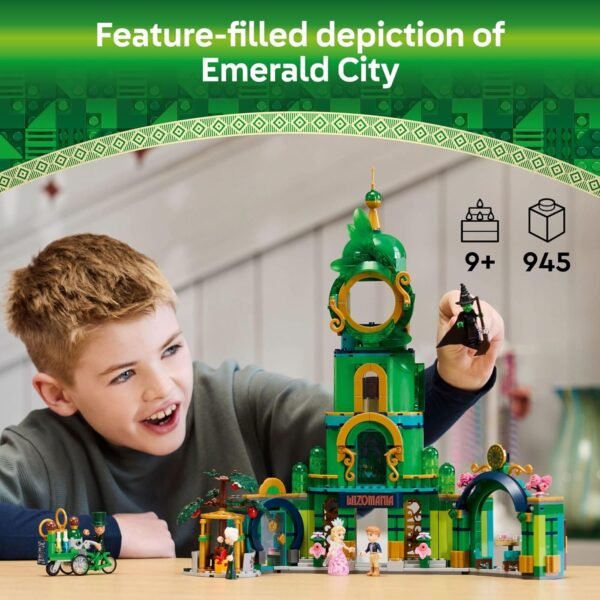 LEGO Wicked Welcome to Emerald City Building Toy Wicked Toy for Kids Ages 9 Gift for Girls and Boys with Tower Model Glinda Elphaba Minidolls 75684.jpg