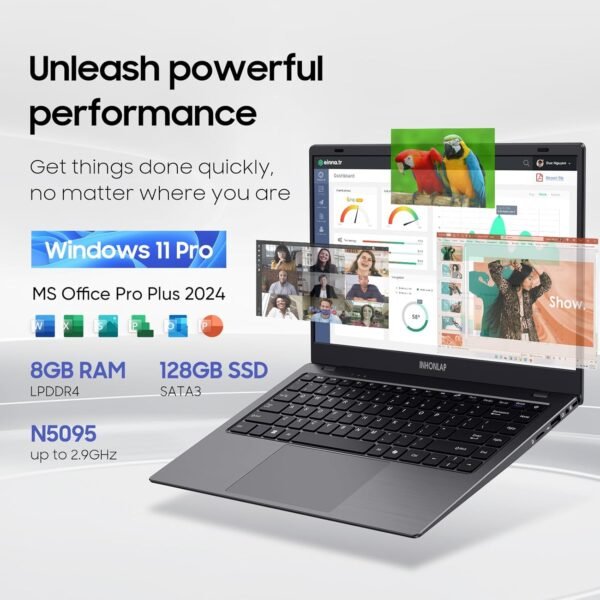 Laptop Computer 14 Inch Laptop 8GB RAM 128GB SSD Laptops Quad Core N5095 Processor Up to 2.9 GHz Win11 Pro Office Pro Plus 2024 WiFi 5 BT 5.0 Webcam Long Lasting Battery Black.jpg