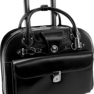 McKlein 15 Leather Wheeled Ladies Laptop Briefcase EDGEBROOK Black.jpg