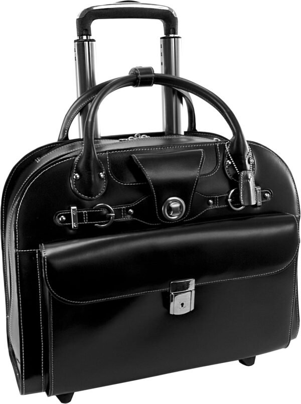 McKlein 15 Leather Wheeled Ladies Laptop Briefcase EDGEBROOK Black.jpg