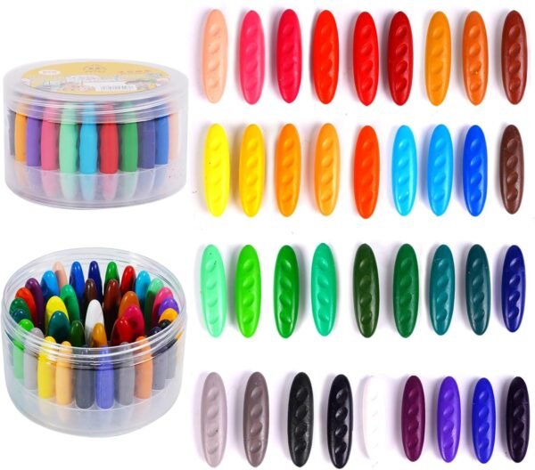 Peanut Crayons for Kids 36 Colors Washable Toddler Crayons Non Toxic.jpg