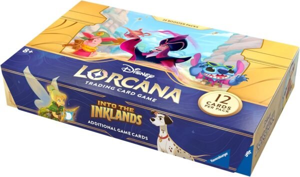 Ravensburger Disney Lorcana TCG Into The Inklands Booster Pack Display 24 Packs with 12 Trading Cards Each Ideal for Collectors Disney Fans Suitable for Ages 8.jpg