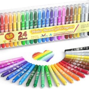 Shuttle Art 24 Colors Gel Crayons for Toddlers Non Toxic Twistable.jpg