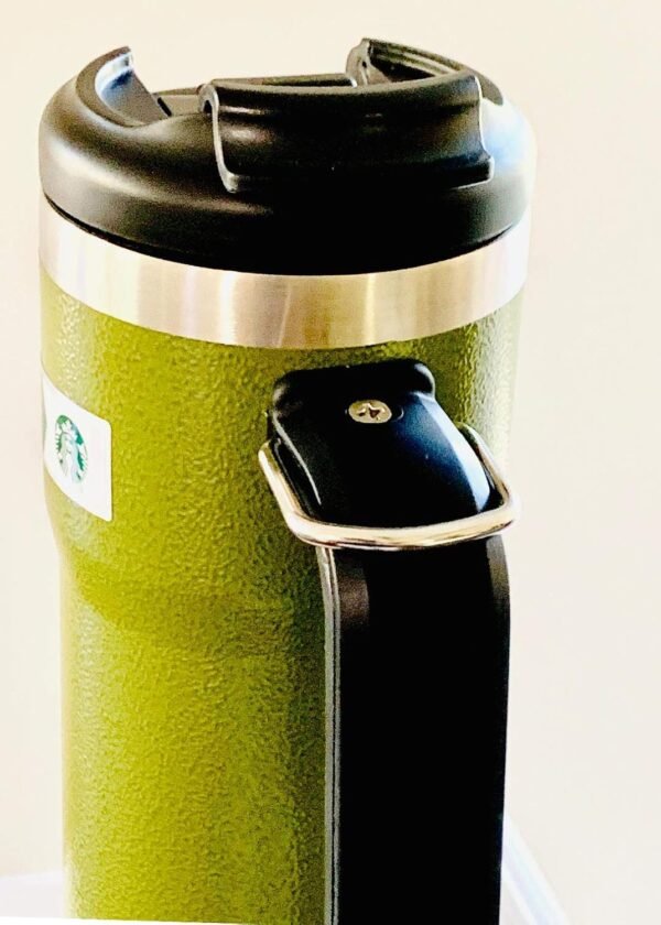 Starbucks Stanley Military Commitment Double Walled Hammered Stainless Steel Tumbler With Handle.jpg