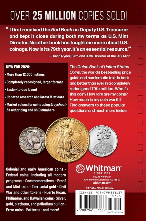 The 2026 Red Book A Guide Book of United States Coins Official Redbooks.jpg