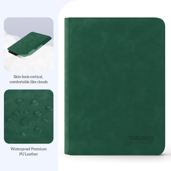 Trading Card Binder 9 Side Loading Pocket Album Up to 540 Cards Zipper for Cards Collection Game Dark Green.jpg