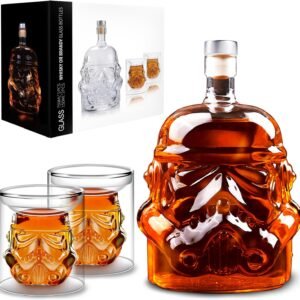 Whiskey Decanter with 2 Glasses Whiskey Decanter Set Fathers Day.jpg