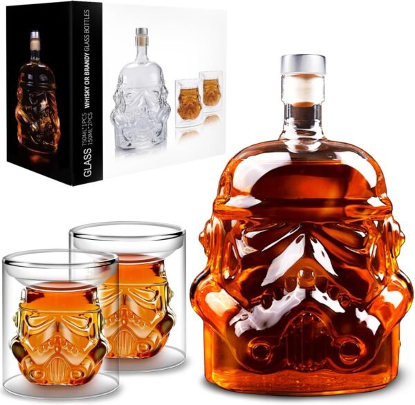 Whiskey Decanter with 2 Glasses Whiskey Decanter Set Fathers Day.jpg