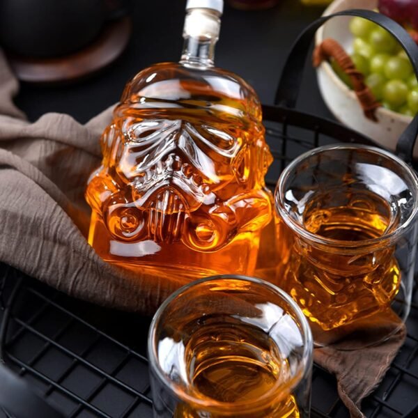 Whiskey Decanter with 2 Glasses Whiskey Decanter Set Fathers Day Gifts Husband Or Dad Birthday Gift Whiskey Carafe for Wine Liquor Scotch Bourbon Brandy 750ML.jpg