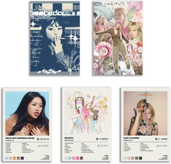 YIYANGQ Beabadoobee Album Cover Limited Edition Posters Set of 5.jpg