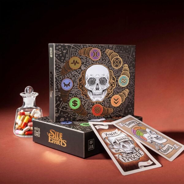 1748838253 Pillbox Games Side Effects Unleash The Fun Chaos Using Therapy Medication in This Hit Card Game for 2 to 8 Players.jpg