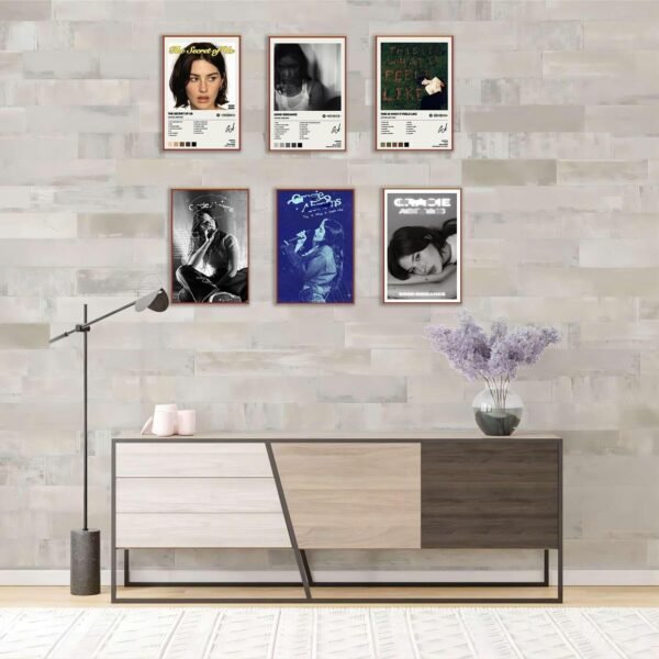 1748924652 Gracie Poster Album Cover Limited Edition Set of 6 Unframed 8x12inch 20x30cm Room Aesthetic Scannable Song Code Music Posters.jpg