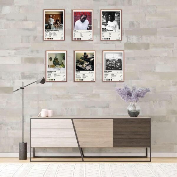 1749219852 MISTRARA Kendrick Poster Lamar Album Cover Limited Edition Posters Set of 6 Unframed 8inch X 12inch20 X 30cm Room Aesthetic Scannable Song Code Music Posters.jpg