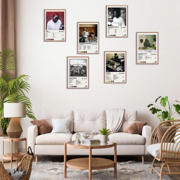 1749219853 MISTRARA Kendrick Poster Lamar Album Cover Limited Edition Posters Set of 6 Unframed 8inch X 12inch20 X 30cm Room Aesthetic Scannable Song Code Music Posters.jpg