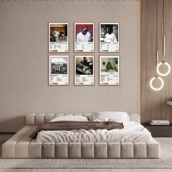 1749219854 MISTRARA Kendrick Poster Lamar Album Cover Limited Edition Posters Set of 6 Unframed 8inch X 12inch20 X 30cm Room Aesthetic Scannable Song Code Music Posters.jpg