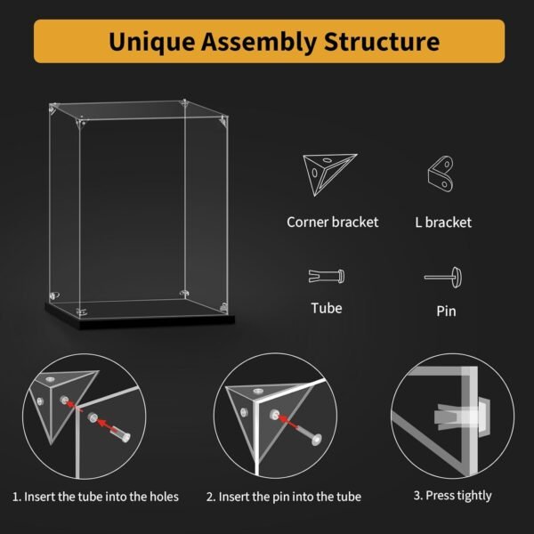 1749234260 Acrylic Display Case for Lego 10341 NASA Artemis Space Launch System 13.77x12.99x29.52inches 35x33x75cm Protect Your Collectibles from Dust with a Clear Showcase.jpg