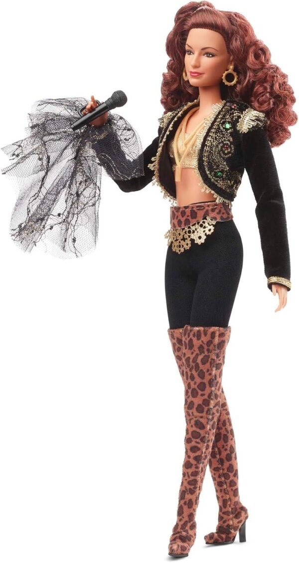 1749335055 Barbie Signature Gloria Estefan Doll in Gold and Black Fashion and Accessories with Microphone Gift for Collectors.jpg